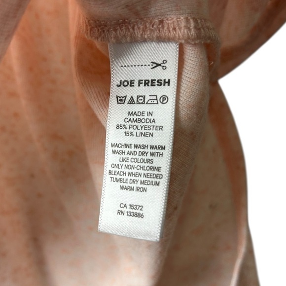 Joe Fresh Pink V Neck Short Sleeve T-Shirt L - Picture 5 of 5